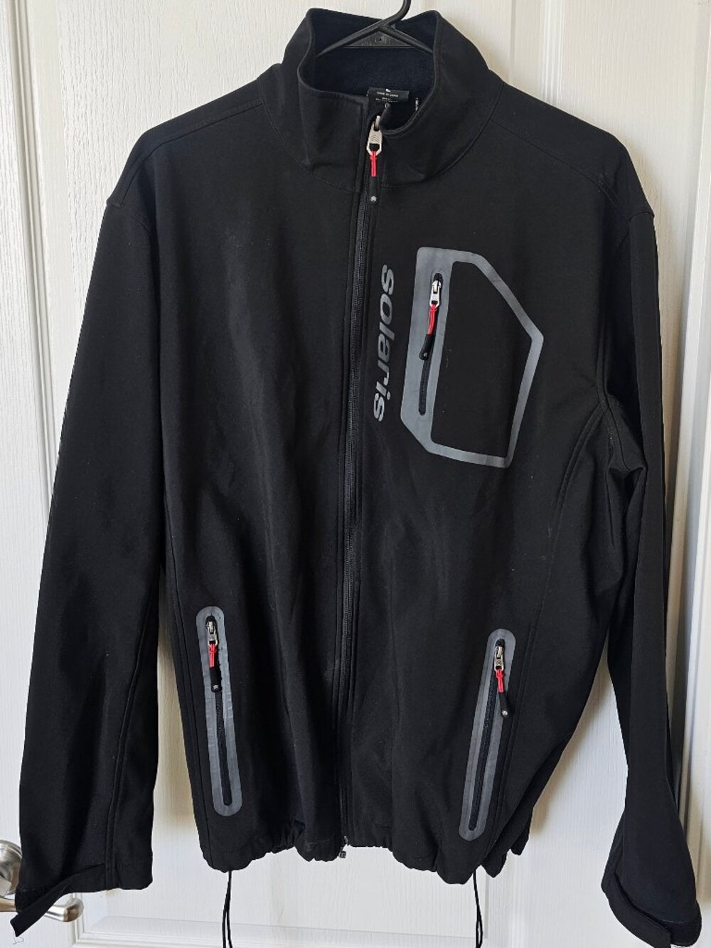 Solaris Men’s Mid-layer Jacket | Size L | Black Soft Shell Long Sleeve Zipper